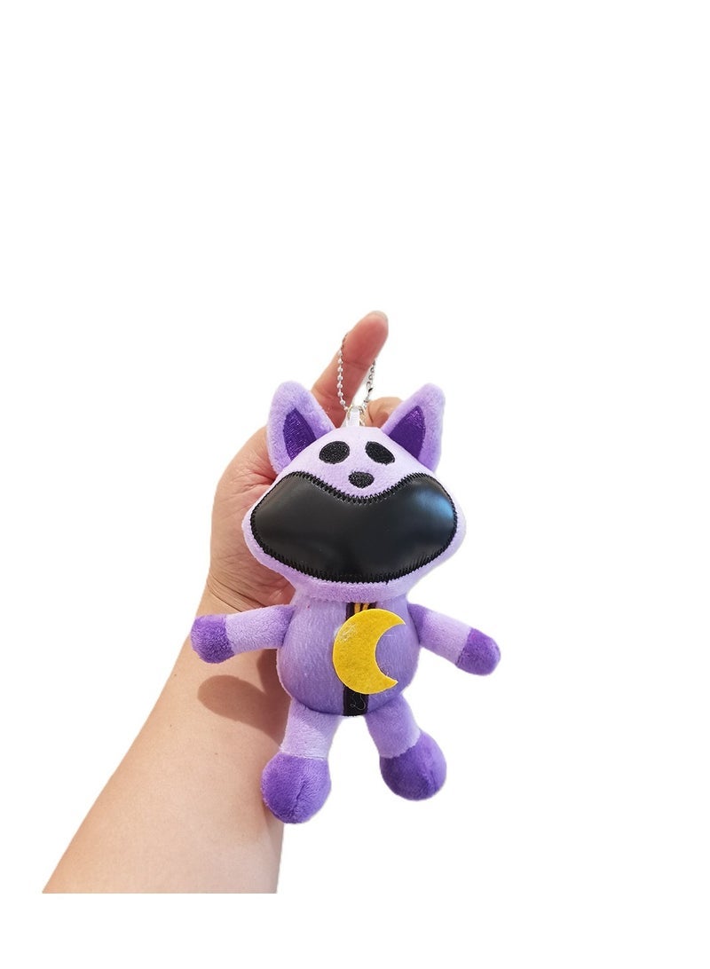 New SmilingCritters Chapter 3 CatNap Keychain Smiling Critters Keychain Cute CatNap Cartoon Anime SmilingCritters Keychain Toy for Game Fans Kids Birthday Gift 2pcs - Image 3